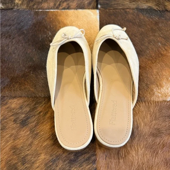 New Flattered Malva Suede Mule - Beige - Picture 4 of 6